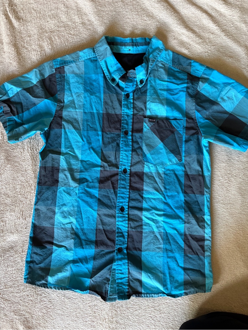 Boys Hurley button down shirt